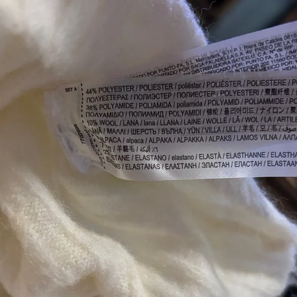 Mango Garrigo Wool Blend Cable Knit Ribbed Dress, NWT - Picture 9 of 9